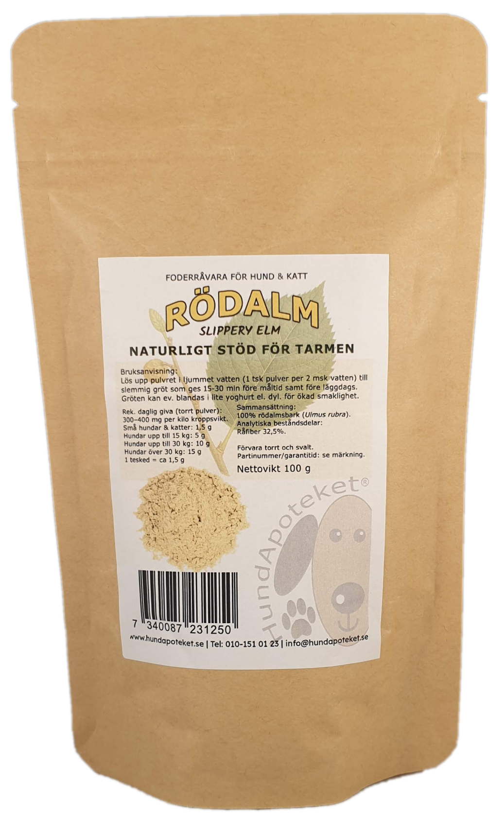 RÖDALM - Slippery Elm barkpulver